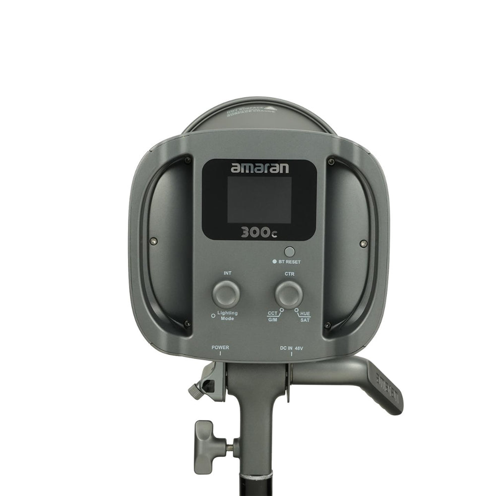Aputure Amaran 300c / 150c RGB LED Monolight with Fully Tunable CCT 2500-7500K, 9 Preset Special Effects, Bowens S Mount Hyper Reflector Accessory and Bluetooth Wireless Control for Photography and Live Streaming - Gray | Deep Gray | White