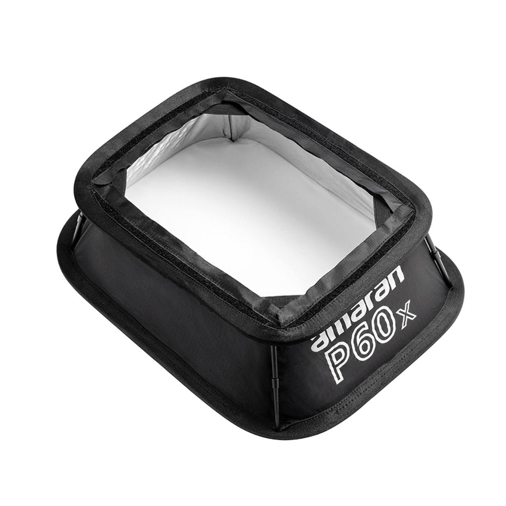 Aputure Amaran P60x 3-Pack Bi-Color Lensed LED Light Panel with Rectangular Softbox and Grid for Photography Video Vlogging Live Streaming Broadcast and Film Production Studio Lighting Equipment | APA0138A11