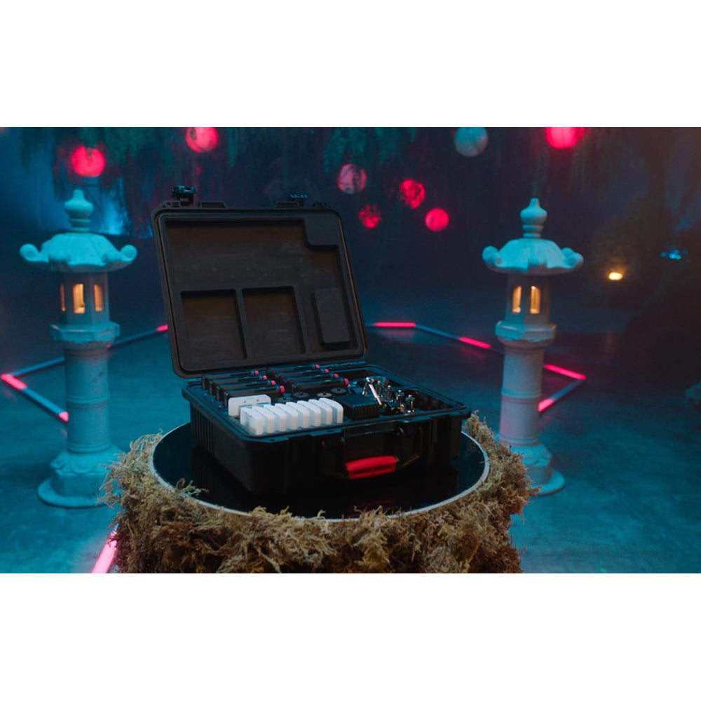 Aputure MC Pro Kit (8-Pack) RGB Professional Mini LED Panel Lights and 8 Slots Charging Case for Photography Video Vlogging Live Streaming Broadcast and Film Production Studio Lighting Equipment