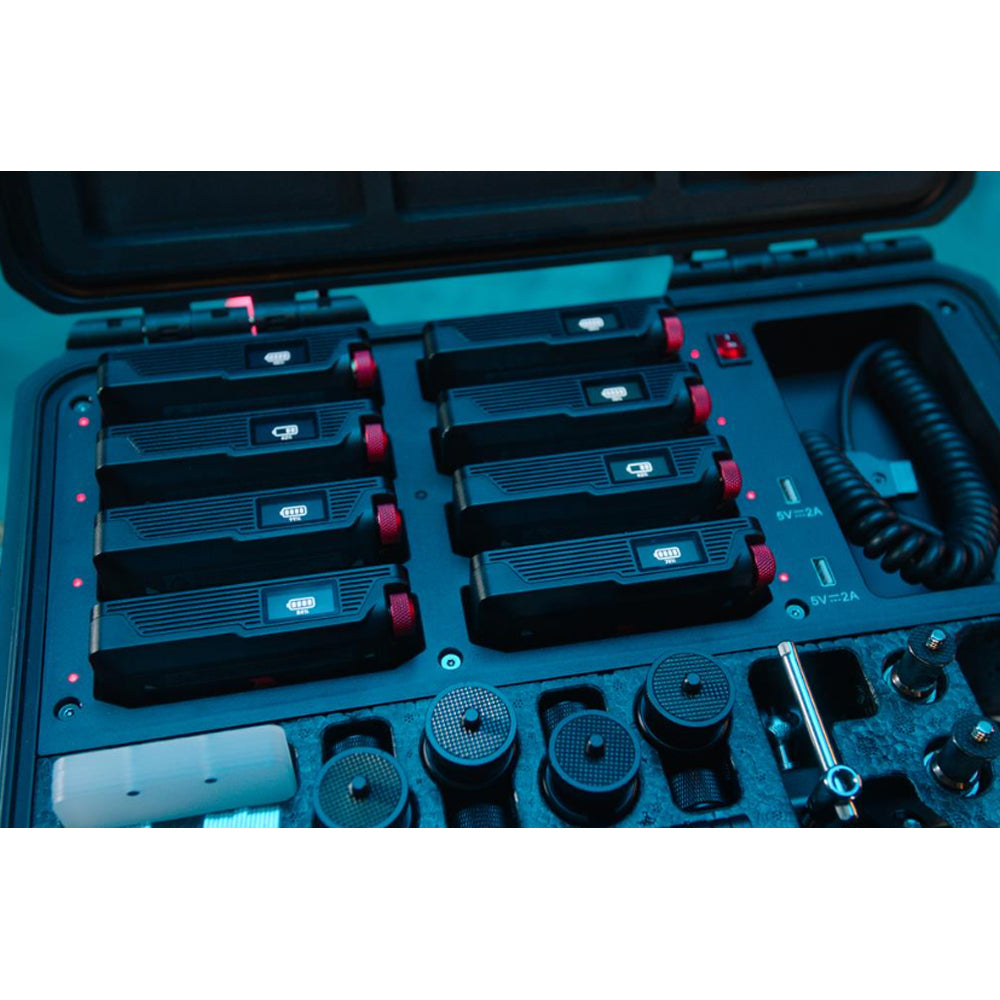 Aputure MC Pro Kit (8-Pack) RGB Professional Mini LED Panel Lights and 8 Slots Charging Case for Photography Video Vlogging Live Streaming Broadcast and Film Production Studio Lighting Equipment