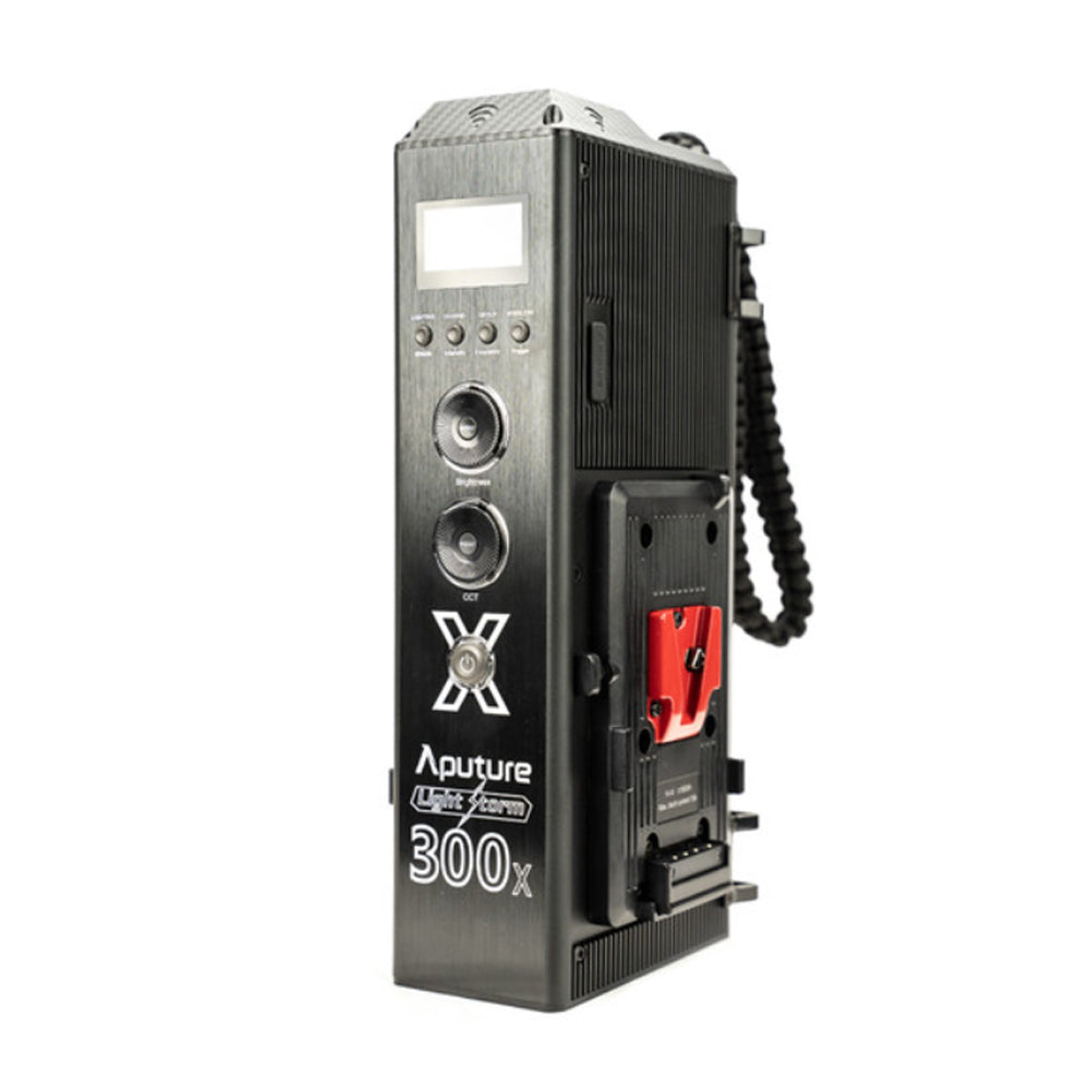 Aputure LS 300x Bi-Color LED Monolight with Bowens S Mount Hyper Reflector and Control Box with Dual V-Mount Battery Plate for Photography Video Vlogging Live Streaming Broadcast and Film Production Studio Lighting Equipment