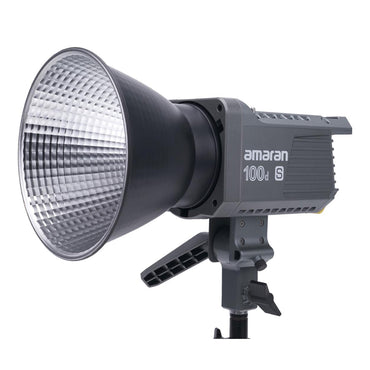 Aputure Amaran COB 100x S Bi-Color / 100d S 100W Daylight Compact LED Monolight with Bowens S Mount Hyper Reflector and Bluetooth Wireless Control for Photography Video Vlogging Live Streaming and Film Production Studio Lighting Equipment