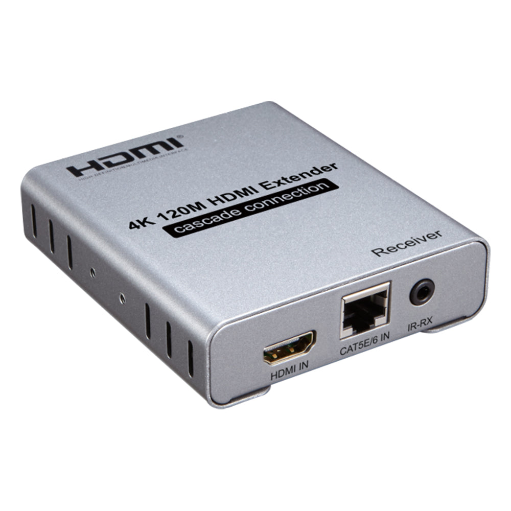 ArgoX 4K HDMI Extender Cascade Connection Transmitter Receiver with 60m Range, 3Gbps Data Rate, Supports CAT5e/6, IR-TX, Ethernet LAN Network Card Cable | HDES60-V2.0