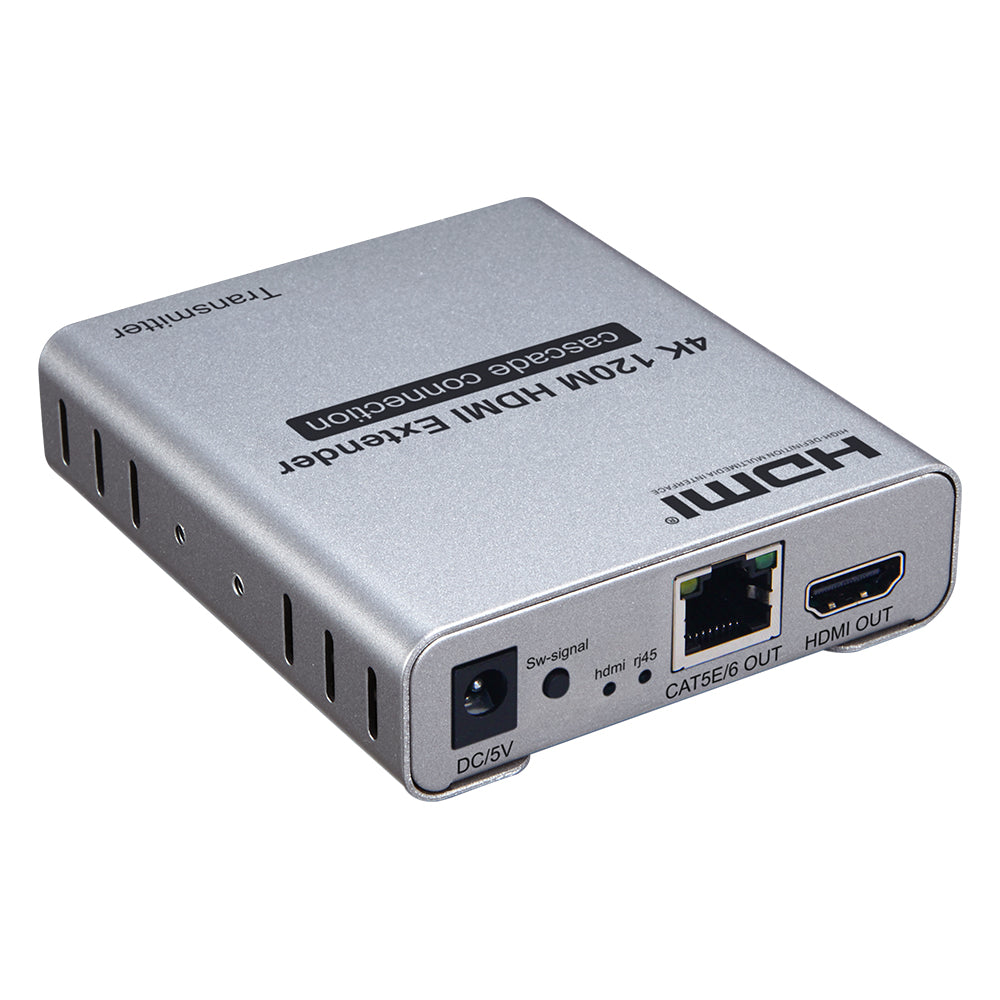 ArgoX 4K HDMI Extender Cascade Connection Transmitter Receiver with 60m Range, 3Gbps Data Rate, Supports CAT5e/6, IR-TX, Ethernet LAN Network Card Cable | HDES60-V2.0