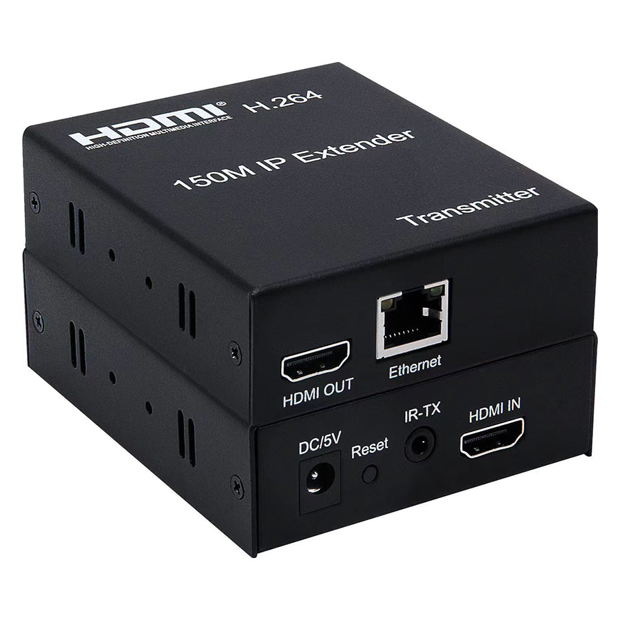 ArgoX 1080p HDMI IP Extender Transmitter Receiver with 150m Range, IR Control, Ethernet Standard, Supports HDMI1.3/, One Point-to-Multipoint Cascade Connection | HDES150