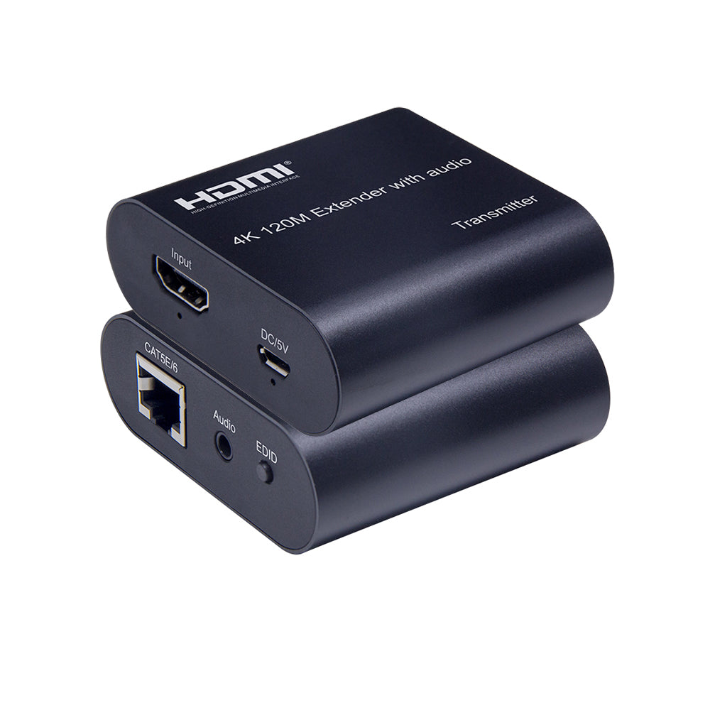 ArgoX 1080p/4K HDMI Extender Audio Transmitter Receiver with 60m / 120m Range, 4.5Gbps Data Rate, CAT5e/6 Ethernet Network Cable, EDID Switch, TX and RX Support 3.5mm Audio Output | HDES14 HDES15 HDES16 HDES17