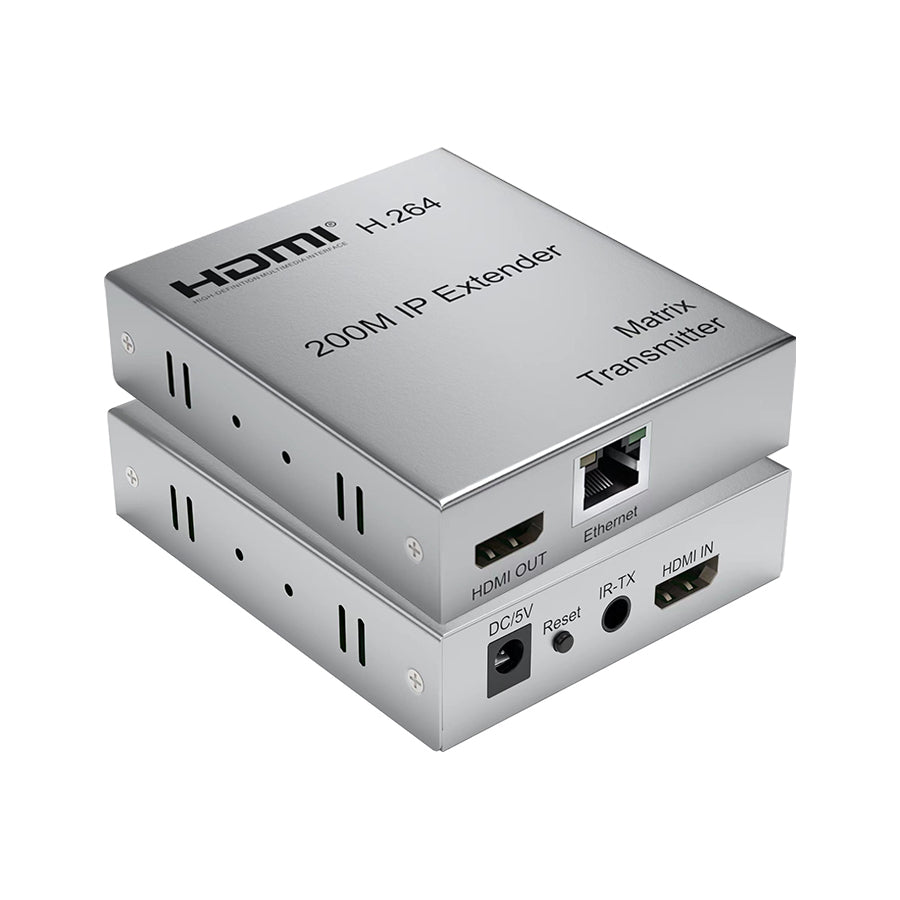 ArgoX 1080p HDMI IP Extender Transmitter Receiver with 150m Range, IR Control, Ethernet Standard, Supports HDMI1.3/, One Point-to-Multipoint Cascade Connection | HDES150
