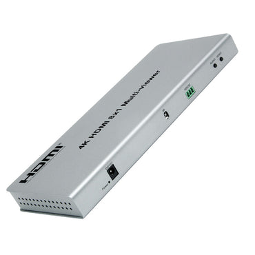 ArgoX HDSW8-Q 4K Ultra HD HDMI 8x1 Quad Video Multi-Viewer Seamless Switcher Supports IR Control, PCM2 Audio Output Format, AWG26 HDMI Supported, and Audio/Video Mode Switching