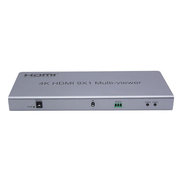 ArgoX HDSW9-Q 4K Ultra HD HDMI 9x1 Quad Video Multi-Viewer Seamless Switcher Supports IR Control, HDMI 1.4, HDCP 1.4, DVI 1.0, Ethernet Interface, More Clearer Subtitles, and Support Audio Video Superposition