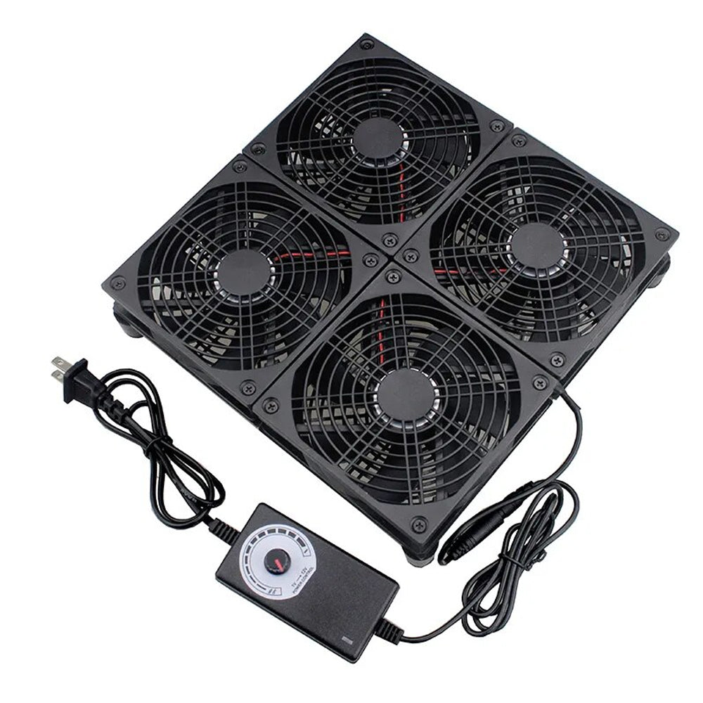 Argox 5V External Dual Router Cooling Fan 1500-3000rpm Low-Noise Base Ventilation Cooler for PC, Modem, Repeater, Extender, TV Box