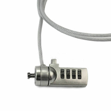 ArgoX 4 PIN Numeric Combination Type Security Laptop Lock Cable with Braided Steel Wire for PC, Desktop Computer, Monitor, CPU, etc. | SP-CL001