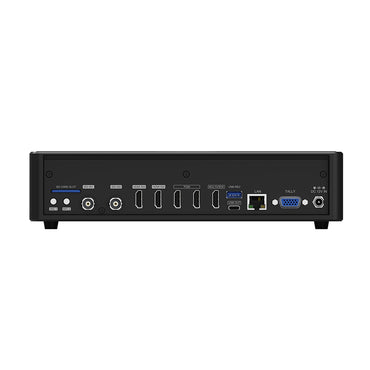 AVMATRIX Shark S4 Plus 4-Channel SDI HDMI Video Switcher with 10" IPS Display Monitor and Integrated Audio Mixer for Live Streaming via Type C and Ethernet LAN Port, Dual Microphone Inputs, and Recording via USB and SD Card Slot