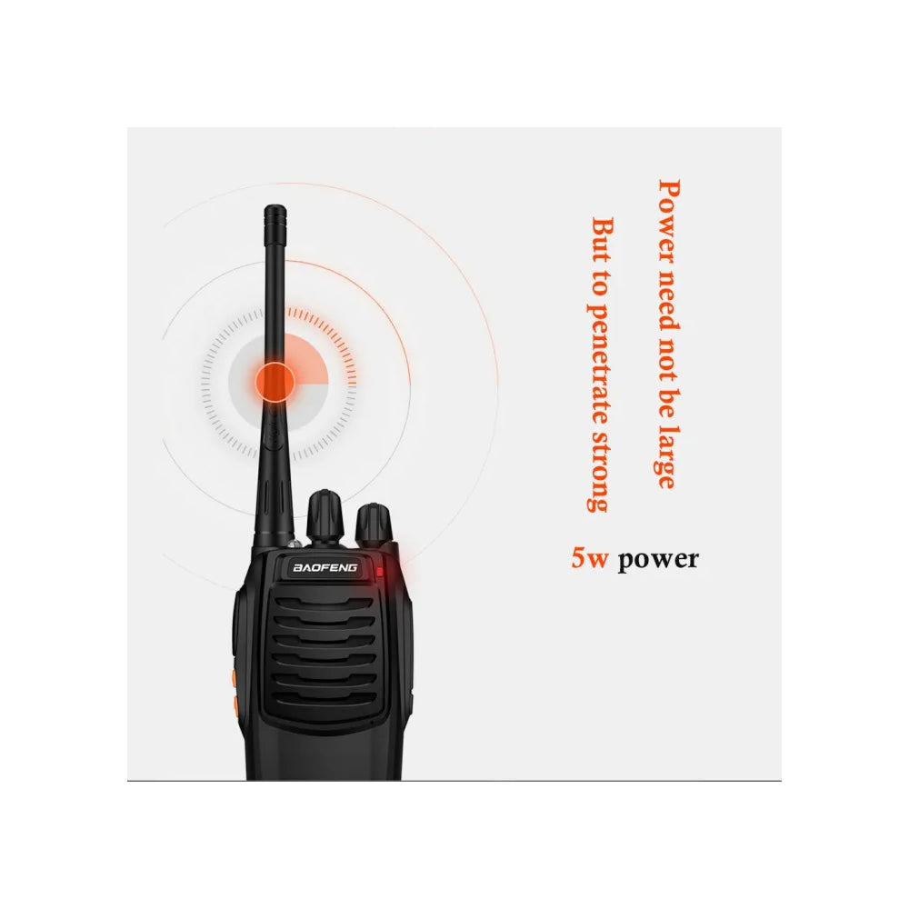 BaoFeng BF-C1 (Set of 5/6/7/8/9/10) Walkie-Talkie UHF Transceiver 5W Two-Way Radio with 16 Store Channels, 430-440MHz Frequency Range, 5km Max. Talking Range, Clear Voice Output, 1500mAh Battery Capacity, IP45 Waterproof