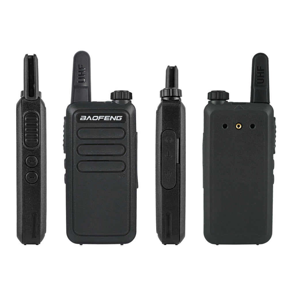 BaoFeng BF-R5 (Set of 5/6/7/8/9/10) Walkie-Talkie UHF Transceiver 5W Two-Way Radio with 16 Storage Channels, 430-440MHz Frequency Range, 5km Max. Talking Range, Clear Voice Output, 1500mAh Battery Capacity, IP45 Waterproof