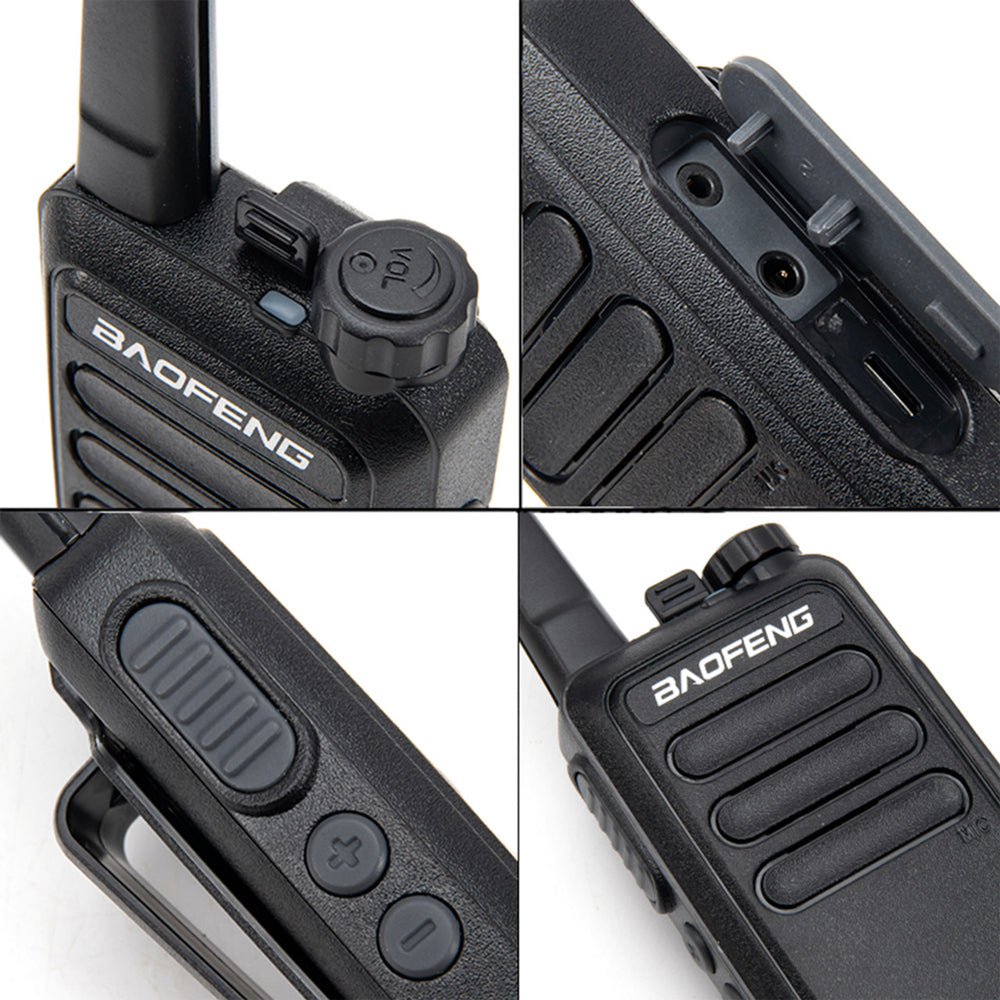 BaoFeng BF-R5 (Single & Set of 2/3/4) Walkie-Talkie UHF Transceiver 5W Two-Way Radio with 16 Storage Channels, 430-440MHz Frequency Range, 5km Max. Talking Range, Clear Voice Output, 1500mAh Battery Capacity, IP45 Waterproof