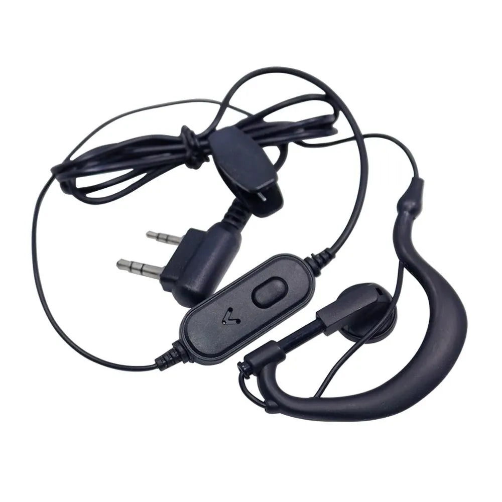 BaoFeng 2 Pin Radio Earpiece with Microphone, 108cm Cable Length for BF-888 series, BF-999, BF-5R series, BF-6R, BF-6RA, BF-UV82, Cignus series, TK-208, TK-3118, TK-2118, VEV-3288S, LT-6600, LT-6288, TG-K4AT, TG-45AT, TG-46AT, TG-42AT
