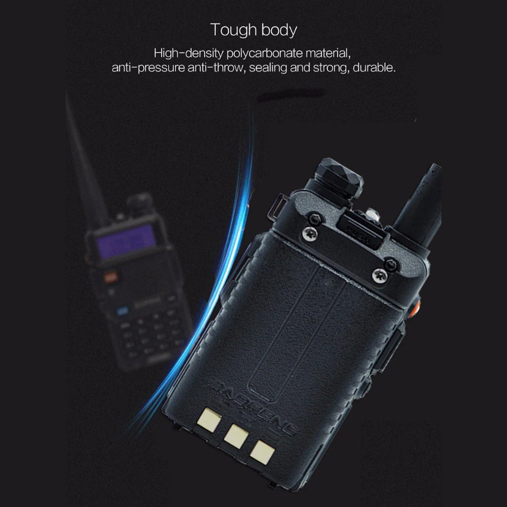 BaoFeng UV-5R (Single) Walkie-Talkie Dual-Band VHF/UHF Transceiver 5W PC Programmable Two-Way Radio with 128 Store Channels, 136-174/400-520MHz Frequency Range, 5km Max. Talking Range, Clear Voice Output (Black)