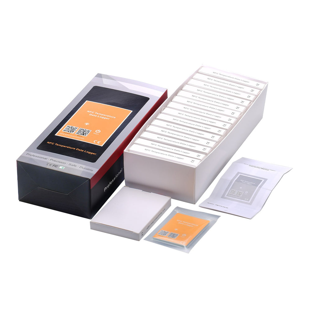 Benetech GM1370 Compact NFC Temperature Data Logger with Wireless Transmission Connectivity and Android App Support (Pack of 1)