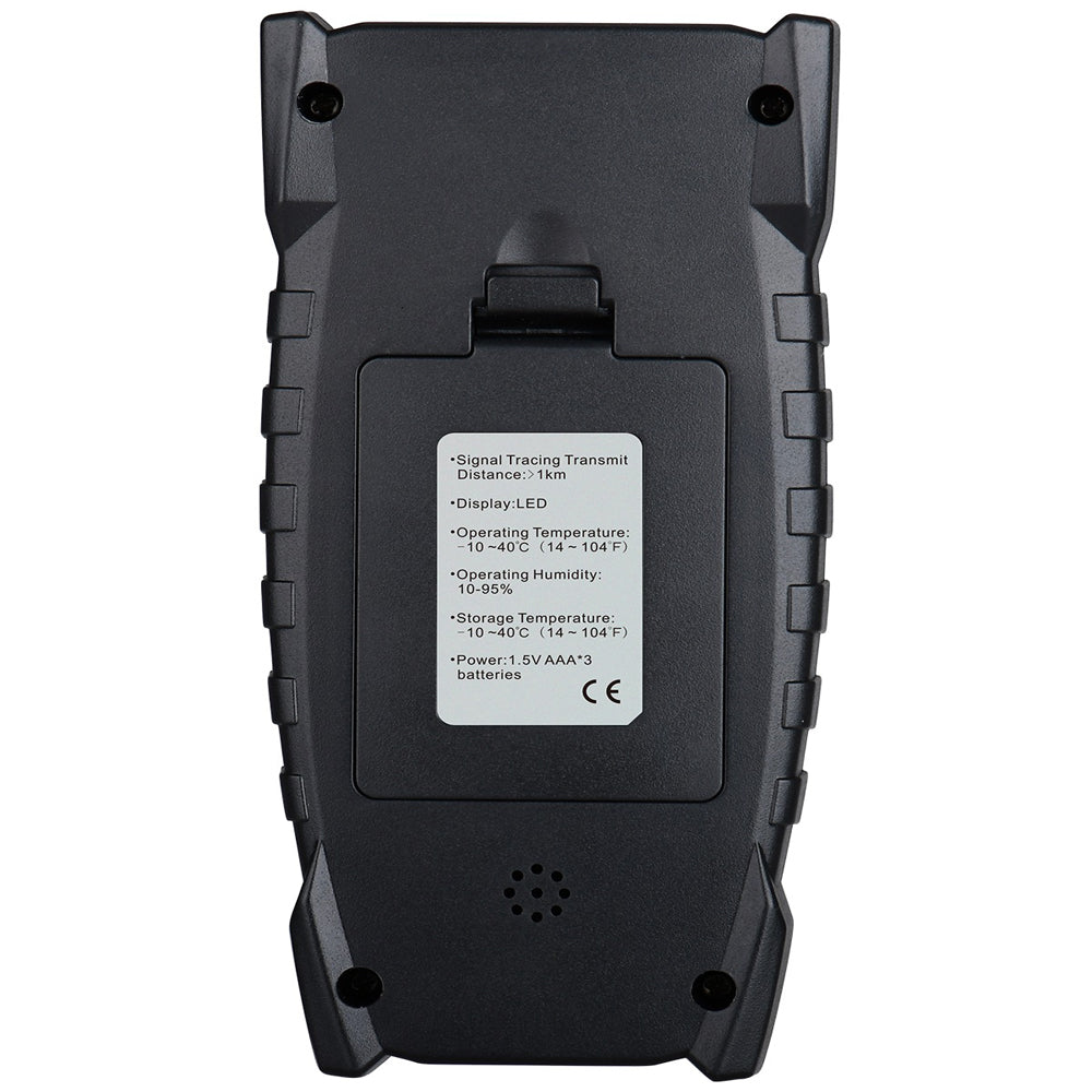 Benetech GT66 Multi-Purpose Wire Tracker (Battery Included) with Aligator Clip Probes & Leads for Power Cables, RJ11 Telephone Lines, RJ45 Ethernet Cables, Lighting Wires