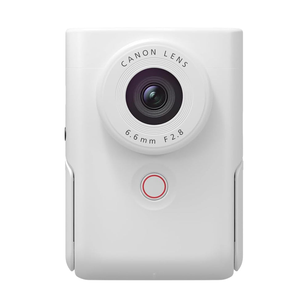 Canon PowerShot V10 Pocket Vlogging Camera w/ 19mm Wide-angle Lens, 20.9MP 1" CMOS Sensor DIGIC X Processor, 4K UHD Video, Wi-Fi & Bluetooth, Touch Screen LCD, Built-in Stand, Live Streaming Ready, Webcam Mode, USB-C Charging Black, Silver