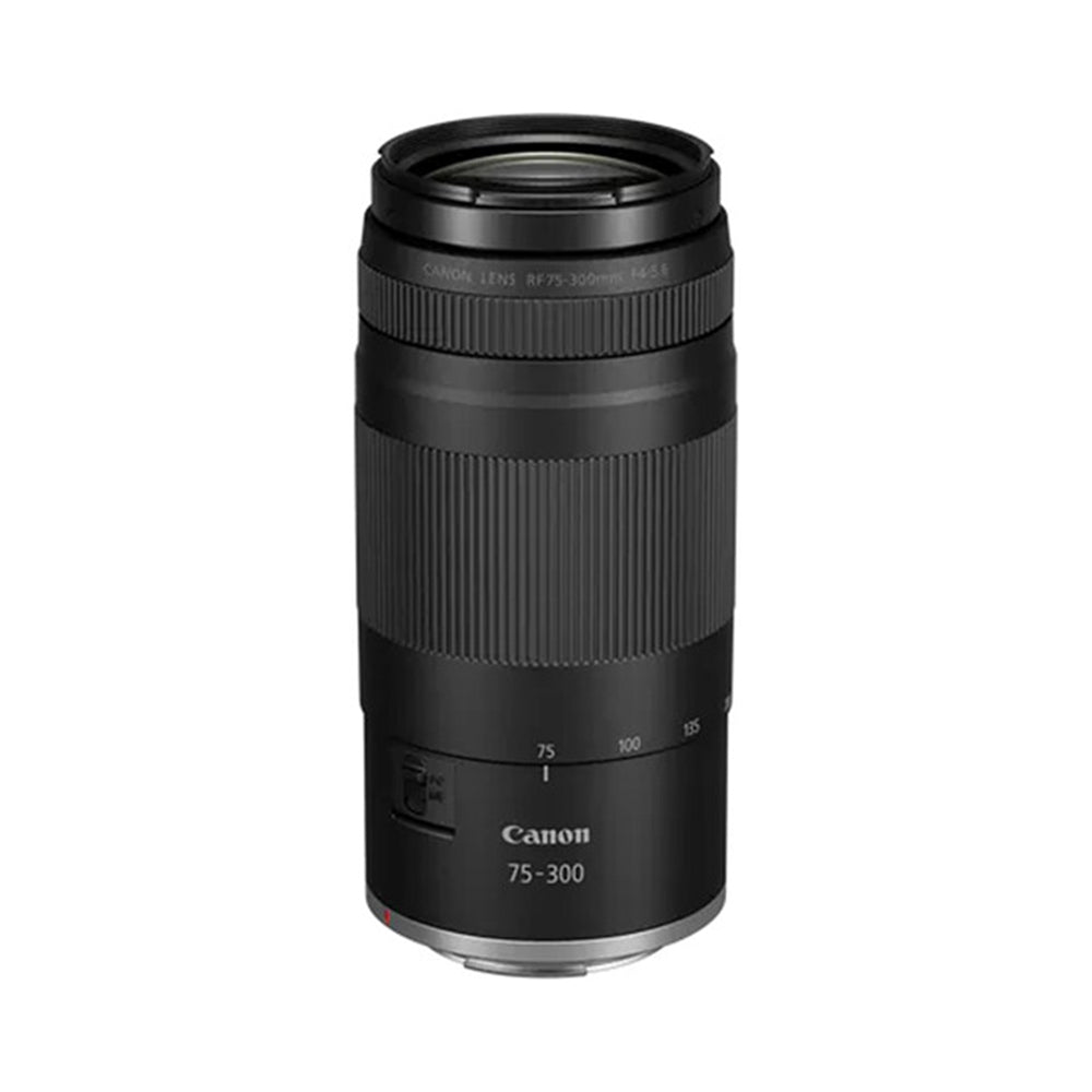 Canon RF 75-300mm f/4-5.6 Lens for Full-Frame & APS-C Mirrorless Cameras with DC Autofocus Motor, Super Spectra Coating , Lightweight, Telephoto Zoom & 7-Blade Diaphragm