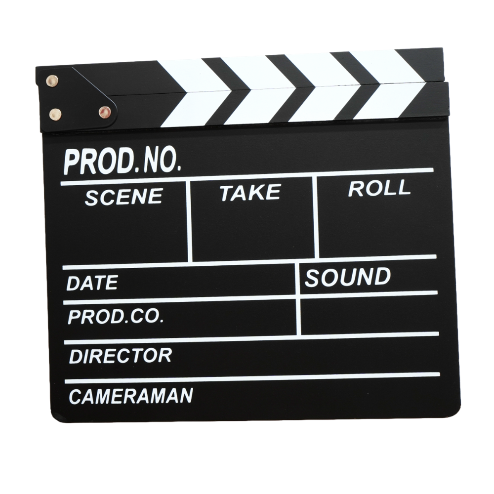 Cinepro 30 x27cm | 20 x 20cm Wood Film Directors Clap Board for Movie Production