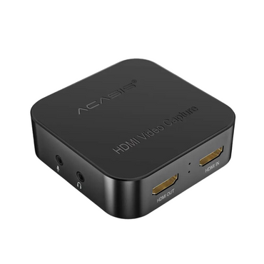 ACASIS HDMI to USB 3.0 Video Capture Card HD 1080p 60fps for PC Gaming Live Streaming with YUY2 Output Color Space, 3.5mm Audio Input, Driver-Free | AC-HDU3H