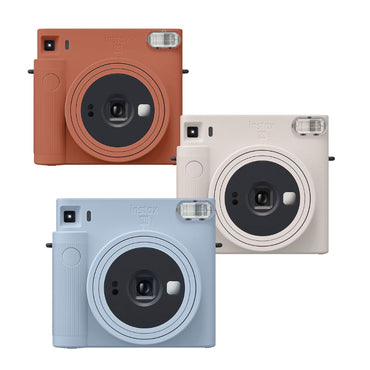 FUJIFILM Instax SQUARE SQ1 Instant Camera with Selfie Mode, Automatic Exposure, and Self Portrait Mirror for Instax Film Photography - Available in Chalk White, Glacier Blue, Terracotta Orange Color