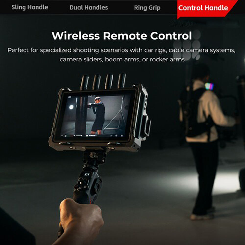 SmallRig Wireless Follow Focus Grip and Accessories for DJI RS 4 PRO | RS 4 | RS 3 PRO | RS 2 Gimbal with max 100m Control Range, Onboard Controls, 10hrs Built-in Battery and Aluminum Alloy Construction
