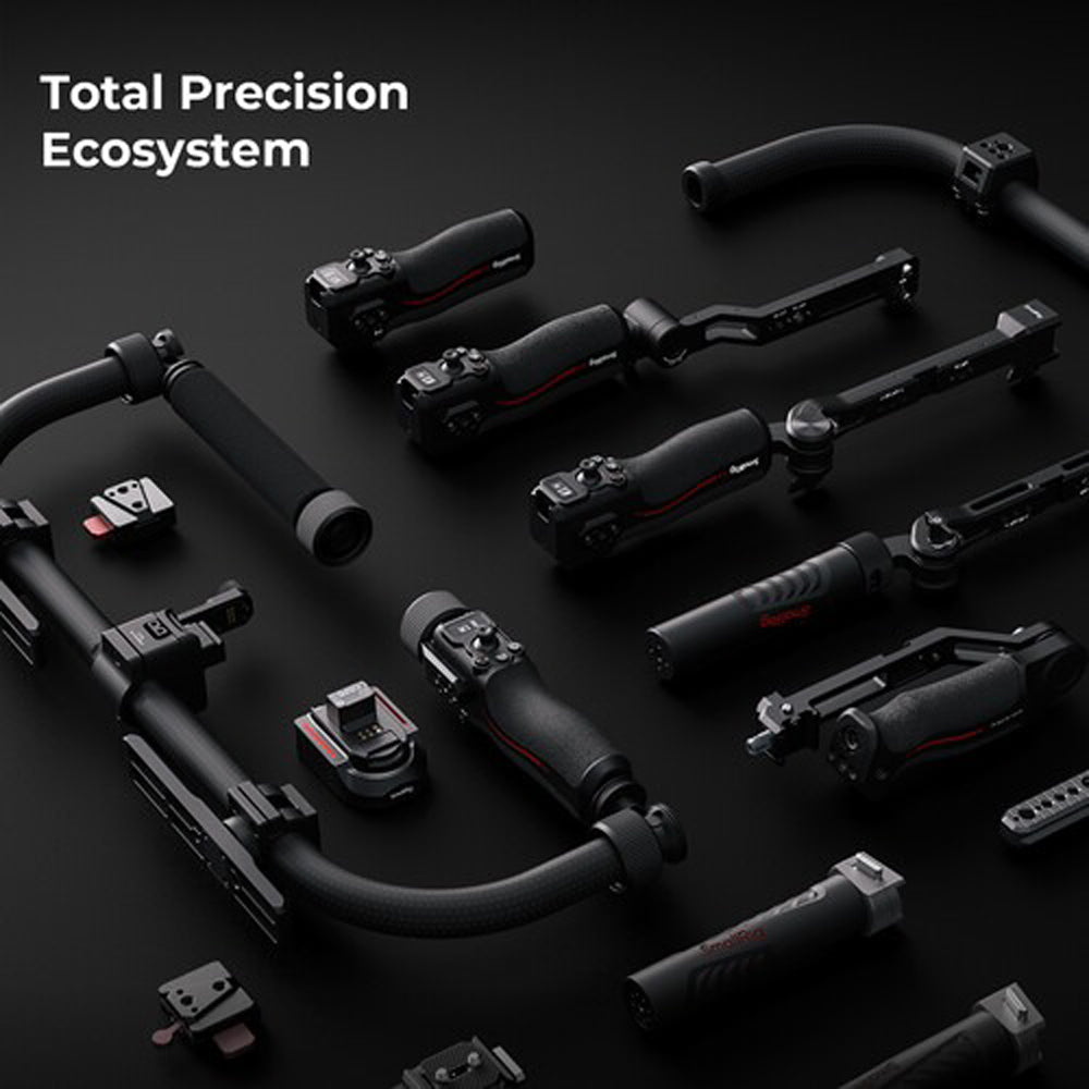 SmallRig Wireless Follow Focus Grip and Accessories for DJI RS 4 PRO | RS 4 | RS 3 PRO | RS 2 Gimbal with max 100m Control Range, Onboard Controls, 10hrs Built-in Battery and Aluminum Alloy Construction