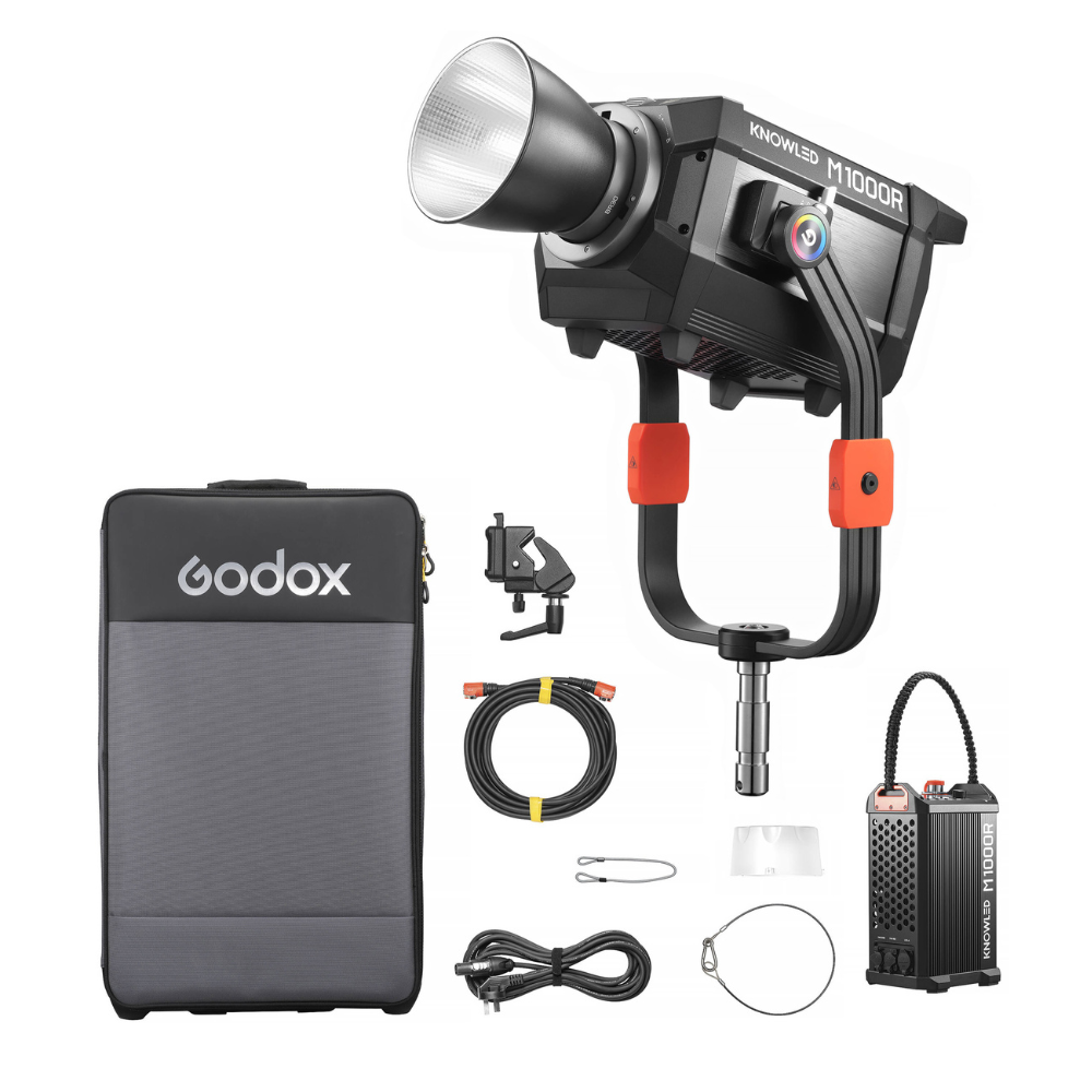 Godox KNOWLED M1000R K1 RGB LED Monolight Kit 1000W IP65 Rating Dust Water Resistant, Bowens S Mount, Onboard DMX Art-Net Bluetooth CRMX App Controls for Film, Broadcast, Outdoor Indoor Photography and Videography