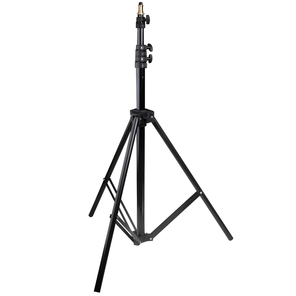 Godox LA-300 Aluminum Light Stand with Air Cushioned 4 Section and Adjustable Legs, Silver Spigot Stud, 4Kg Load Capacity for Professional Photography and Studio Lighting
