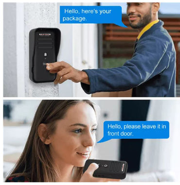 DAYTECH Wireless Intercom Doorbell Waterproof 3000 ft Long Range Two-Way Transmission with 2500mAh Rechargeable Battery, Adjustable Volume, 14 Chimes for Office, House, Hotel, Apartment | HI03US1-1