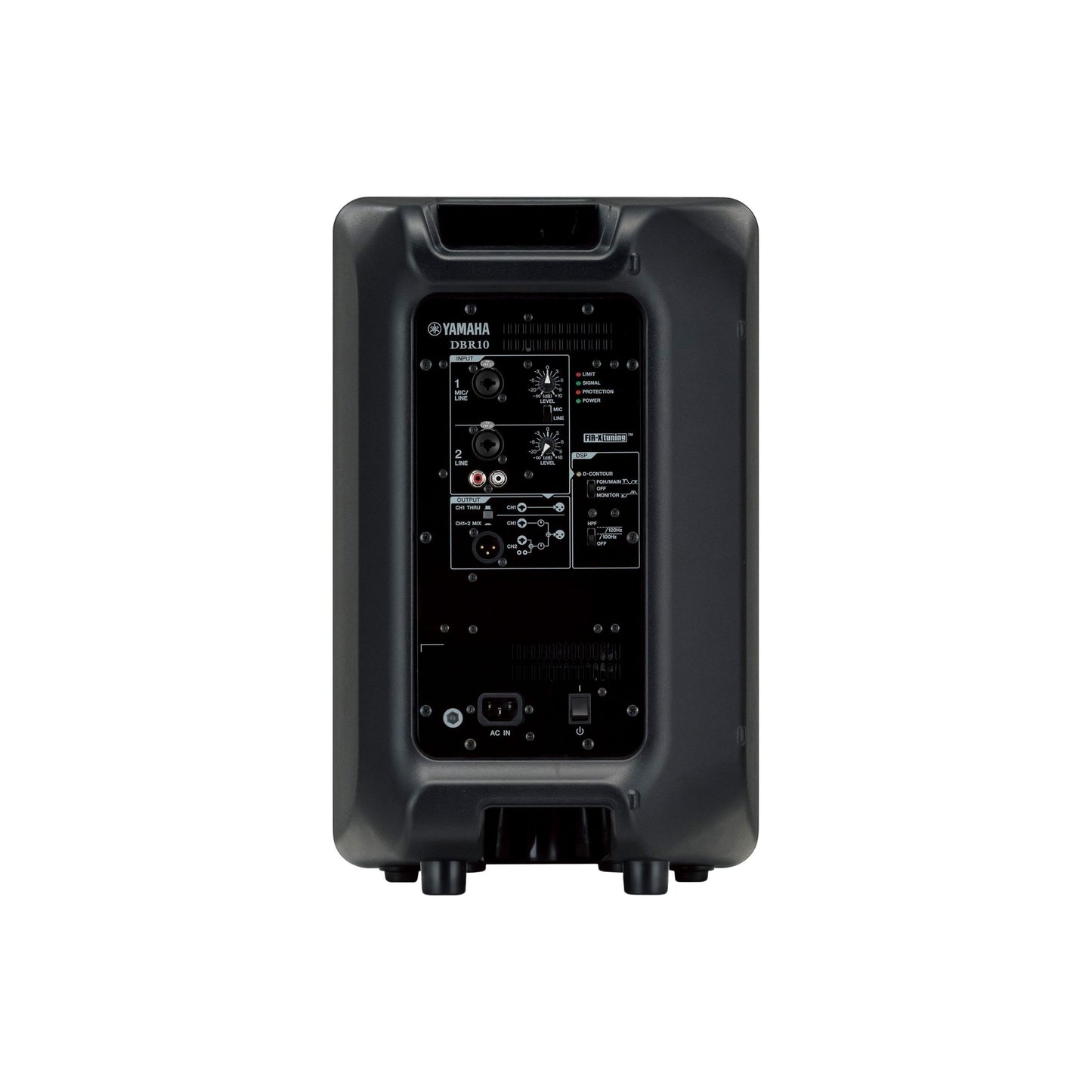 Yamaha DBR12 12" / DBR10 10" 2-Way 1000W / 700W Powered Speaker Active PA Loudspeaker with Bi-Amp, Class D Amplifier, Onboard 2 Channel Mixer, Bass-Reflex Enclosure and Rigging Points for Live Sound, DJ, Events, Studio, Karaoke