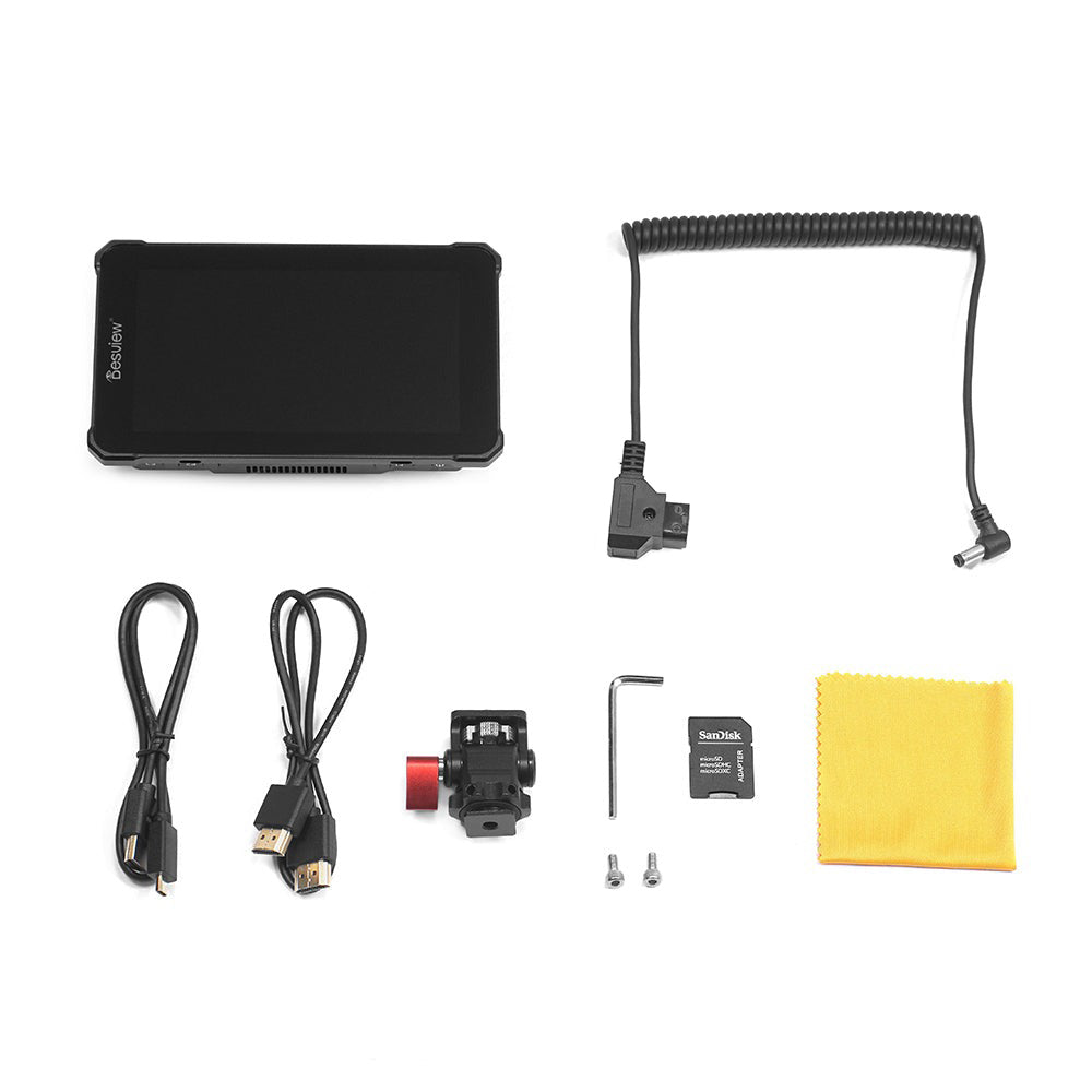 Desview / Bestview V5 5.5" HDR On-Camera Touchscreen Video Monitor with HB 2800nits, 1920 x 1080 Resolution, 4K HDMI and Custom 3D LUTs for DSLR and Mirrorless Cameras