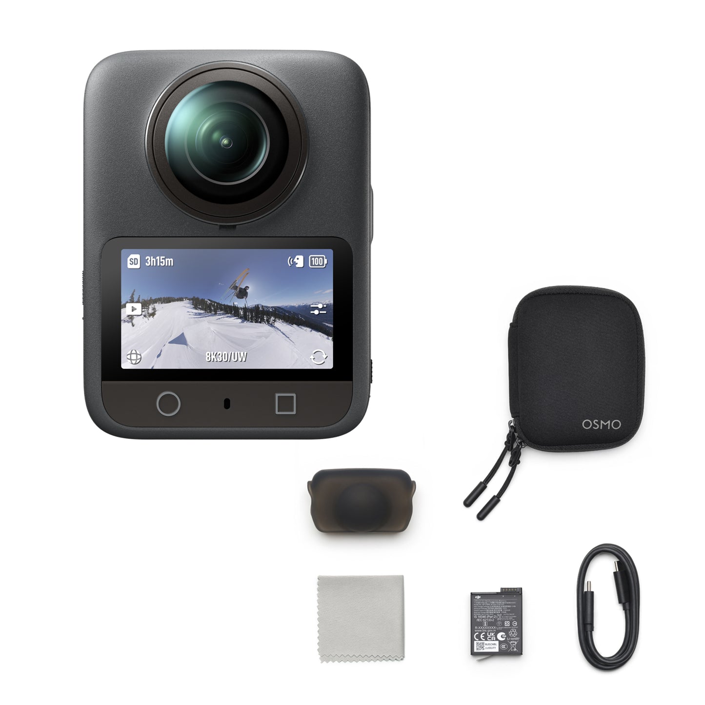 DJI OSMO 360 ADVENTURE / STANDARD COMBO 8K 75fps Full Frame Gimbal Action Camera High Frame Rate Video, 1P68 32.8Ft Max Depth, Bluetooth Wireless Controls, HorizonSteady & RockSteady 3.0 Support, 100mins Max Runtime for Sports & Outdoor