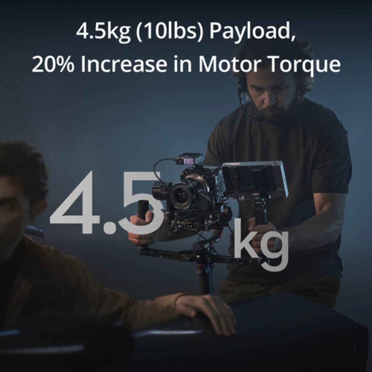 DJI Ronin RS 4 Pro Combo 3-Axis Camera Gimbal Stabilizer w/ Image Transmitter, Focus Pro Motor, LIDAR Focus, 4.5Kg Max Payload, Carbon Fiber Axis Arms 2nd Gen Auto Locks, 13Hr Operating Time & OLED Touchscreen Control for DSLR Mirrorless