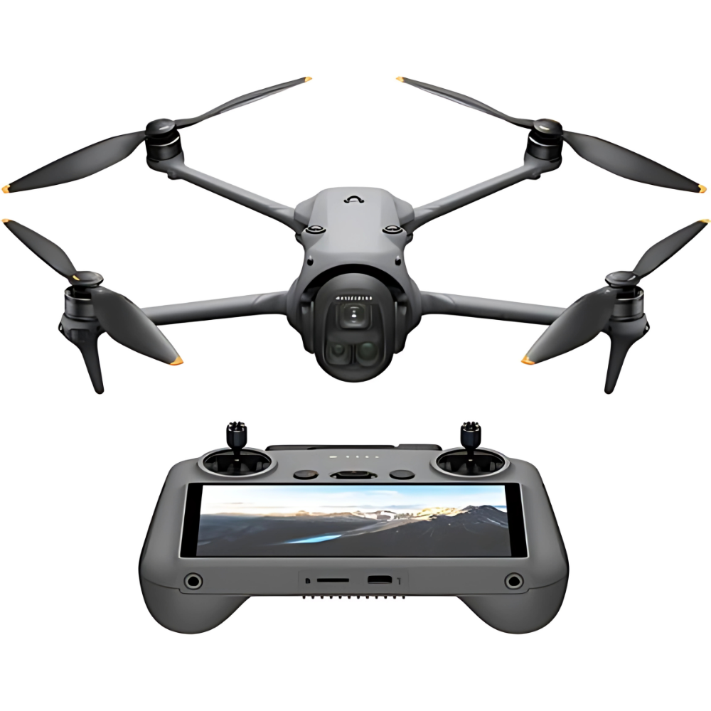 DJI Mavic 4 Pro Fly More Combo Drone + DJI RC 2 Remote w/ 3-Axis Infinity Gimbal, Triple Camera System, Front Facing LiDAR, 6K 60fps Main Camera, 51 Minutes Max Flight Time, O4+ 30km HDR Video Transmission Range, 41km Max Flight Distance