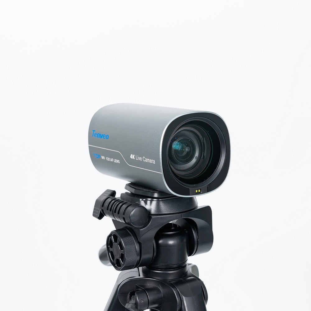 Tenveo LC600 4K UHD TOF Live Stream Camera with Auto Focus, 12X Optical Zoom, 8MP 1/2.8" Sony CMOS Sensor, USB 3.0, HDMI, and RJ45 LAN Output for Game Live Streaming, Broadcast, Meeting & Conferencing