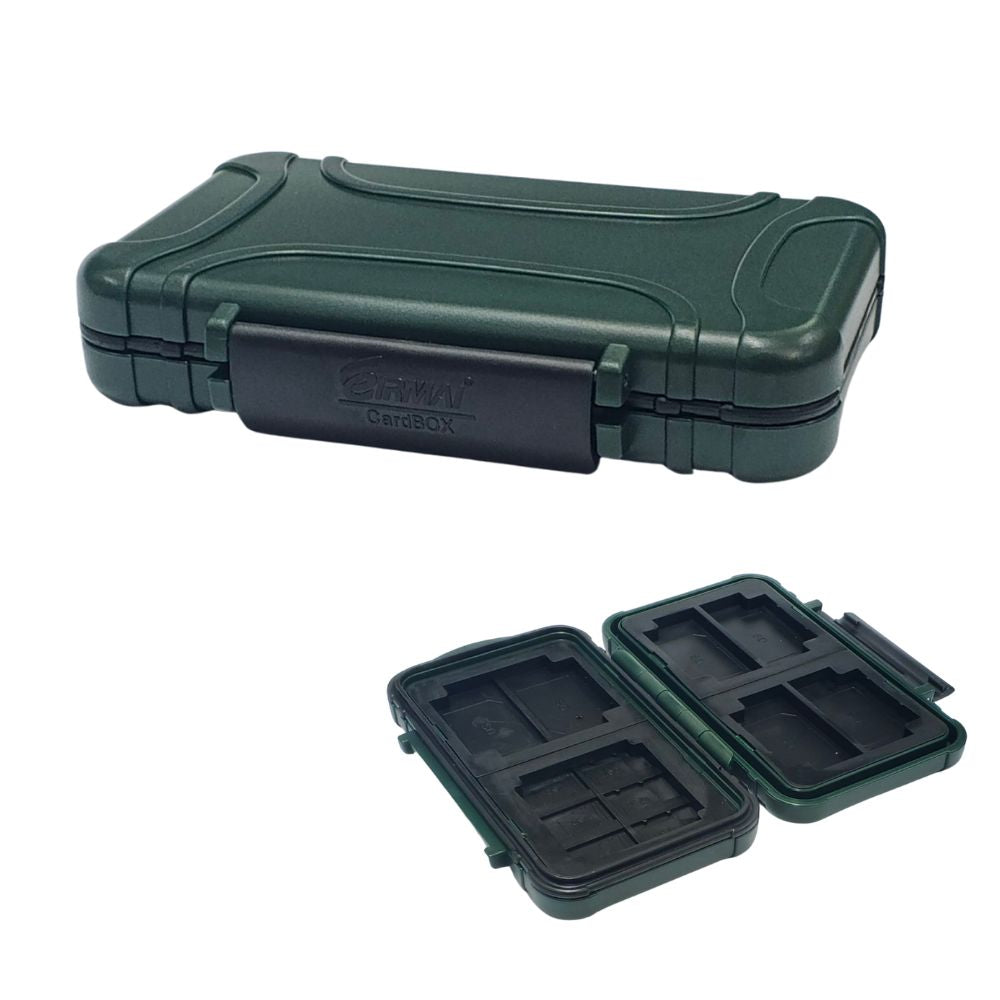 Eirmai Memory Card Storage Box Case Water-Resistant for Micro SD CF TF Card | CB101S | CB101