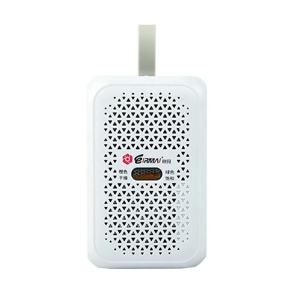 Eirmai HD-100C Electronic Dehumidifier Device with Rechargeable Battery for Electric Dry Cabinet, Security Safes, Steel Lockers, Drawers, and Plastic Storage Containers