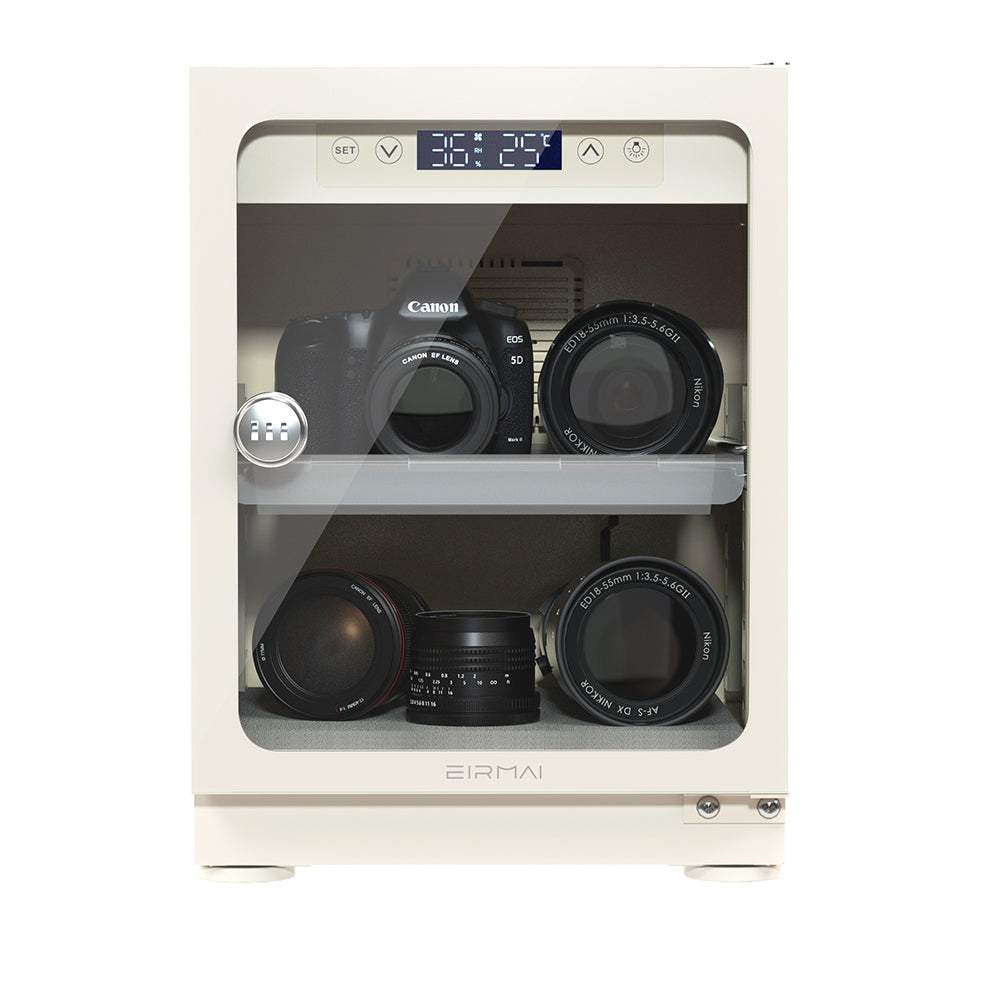 Eirmai 50 / 40 / 30 Liters Electronic Digital Dry Cabinet Dehumidifying Box with Automatic AI Smart Control for Cameras, Lenses Other Accessories | MRD-30M PRO MRD-45M PRO MRD-50M PRO