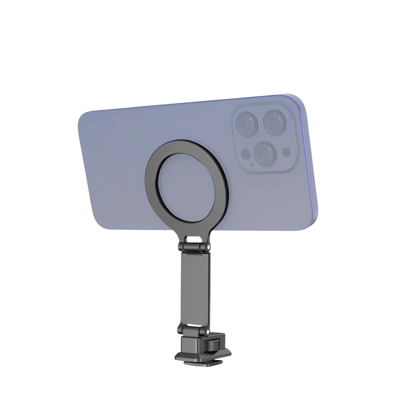 Pxel MagSafe Phone Holder with Aluminum Cold Shoe Mount, Magnetic Ring, Up to 0°-240° Damping Adjustment for iPhone 16 15 14 to 11 and Smartphone Andoinds | AA-PH3