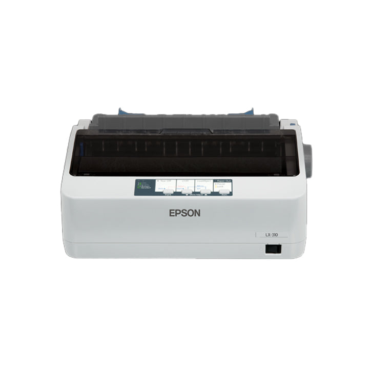 Epson LX-310 Dot Matrix Printer USB 357cps at 12cpi with 9-Pin Narrow Carriage SIDM, Bi-Direction Printing, Prints up to 5-Part Forms, 10,000 hours MTBF (Mean Time Before Failure) Windows XP / Vista / 7 / 8 / 10 Supported