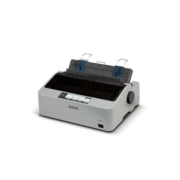 Epson LX-310 Dot Matrix Printer USB 357cps at 12cpi with 9-Pin Narrow Carriage SIDM, Bi-Direction Printing, Prints up to 5-Part Forms, 10,000 hours MTBF (Mean Time Before Failure) Windows XP / Vista / 7 / 8 / 10 Supported