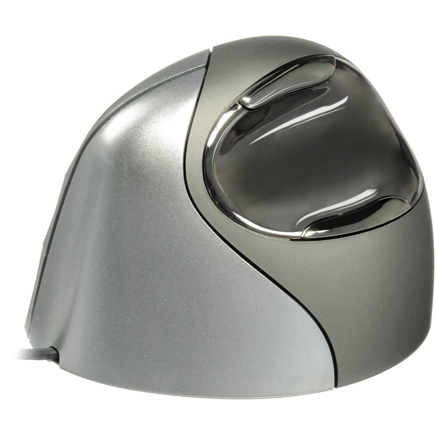 Evoluent Wired Optical Ergonomic Vertical Mouse 4 Right Hand with Up to 2600 DPI, Adjustable Pointer Speed, and 6 Programmable Buttons for Windows, PC, Unix, Mac, and Linux