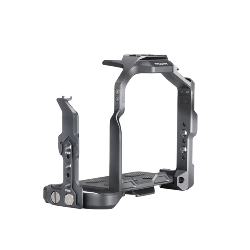 Falcam Quick Release Camera Cage Aluminum Alloy for Panasonic Lumix S5 II | S5 IIX Mirrorless Camera w/ 1/4""-20 Anti Twist Threaded Holes, Cold Shoe Mount, TO Rail, F22 F38 F50 QR Interface Mounts, Detachable Side Plate | C00B3401