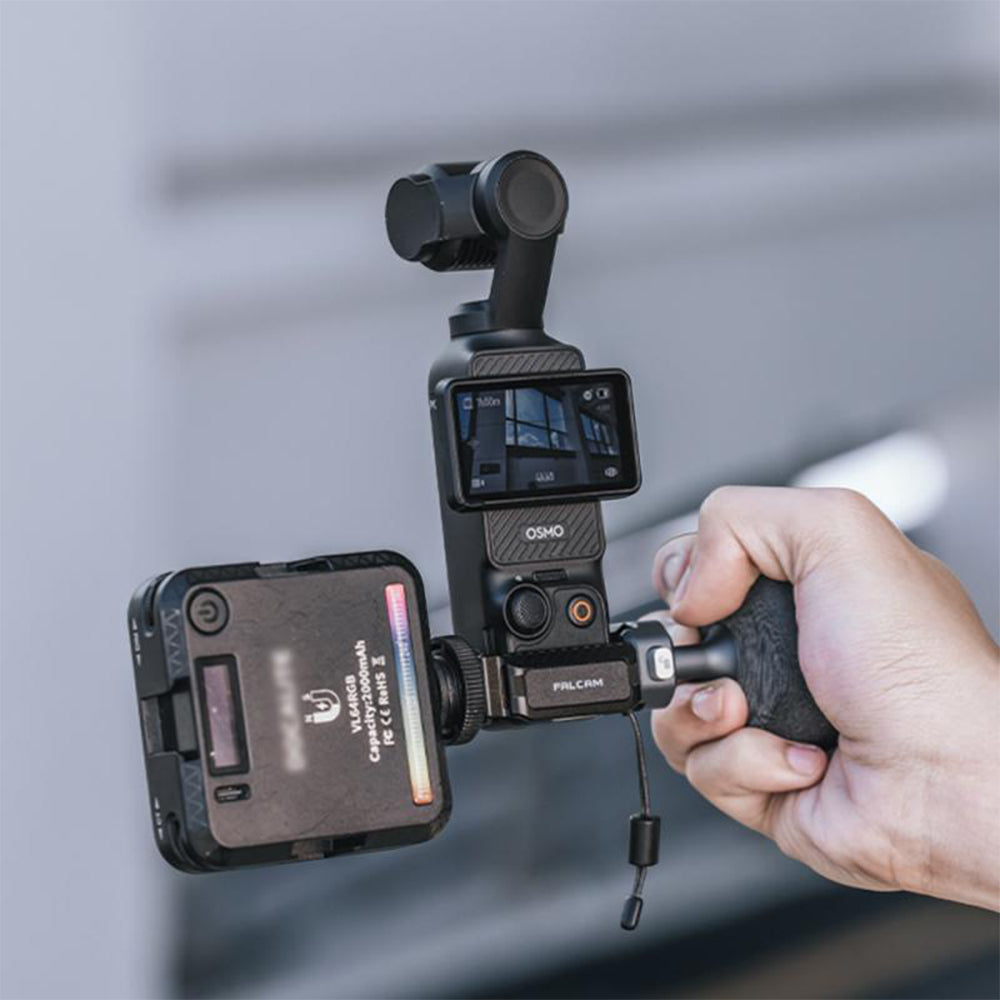 Falcam F22 QR Quick Release Expansion Frame with 2-Prong & Cold Shoe Mount for DJI Osmo Pocket 3, 1/4-20" Theaded Hole, Aluminum Alloy | C00B4109