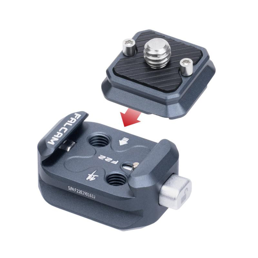 Falcam F22 Series QR Quick Release Base Plate Mounting Adapter Accessories Set Kit for DSLR, Mirrorless, Action Cameras, Tripods, Monitors, Stabilizers, Gimbals and Video Shooting Rigs