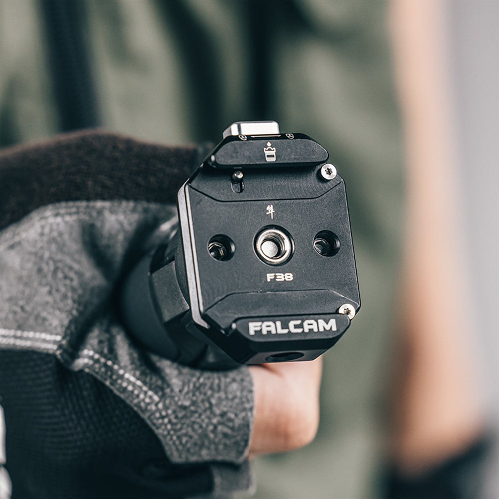 Falcam F38 QR Quick Release Multifunctiol Plate and Base Kit Sets with Anti Deflection Design, F50 Compatible, Arca Swiss, 1/4" and 3/8" Screws for DJI Ronin Gimbal Stabilizers, PD Peak Design Backpacks, Tripods, Shoulder Straps
